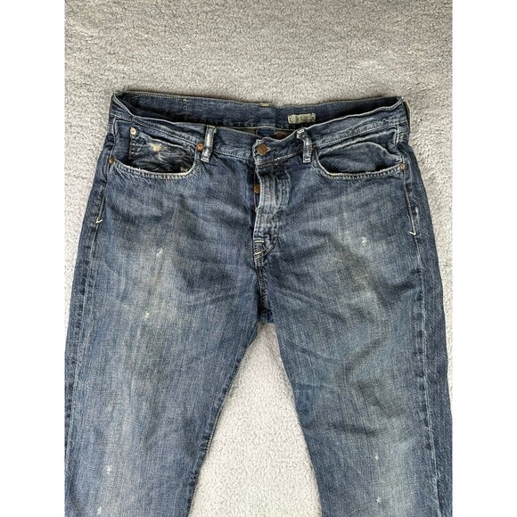 Polo Ralph Lauren bootcut jeans lightly destructed awesome 34x32 - Picture 2 of 10